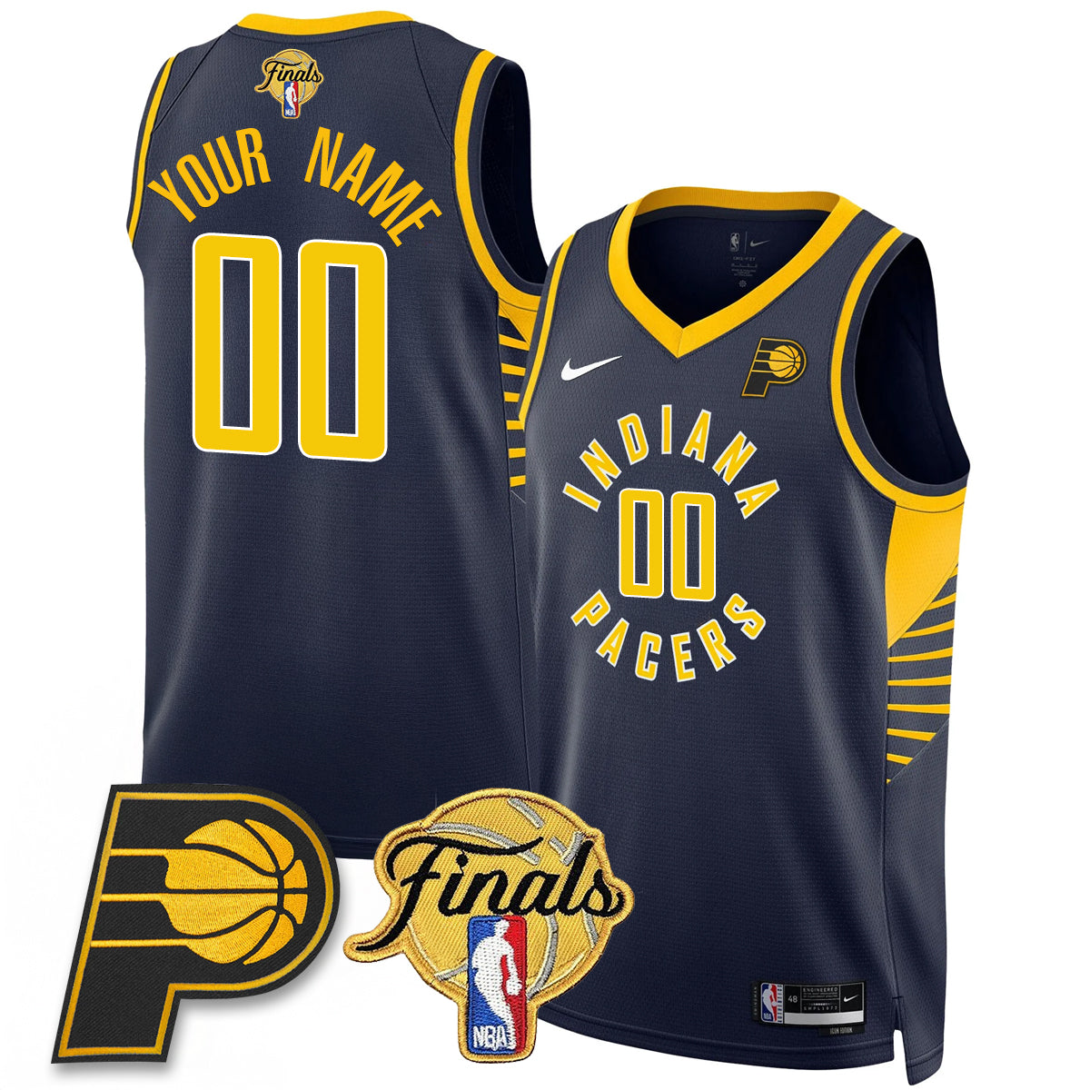 IND 2025 Finals Swingman Custom Jersey N2- All Stitched-DTD
