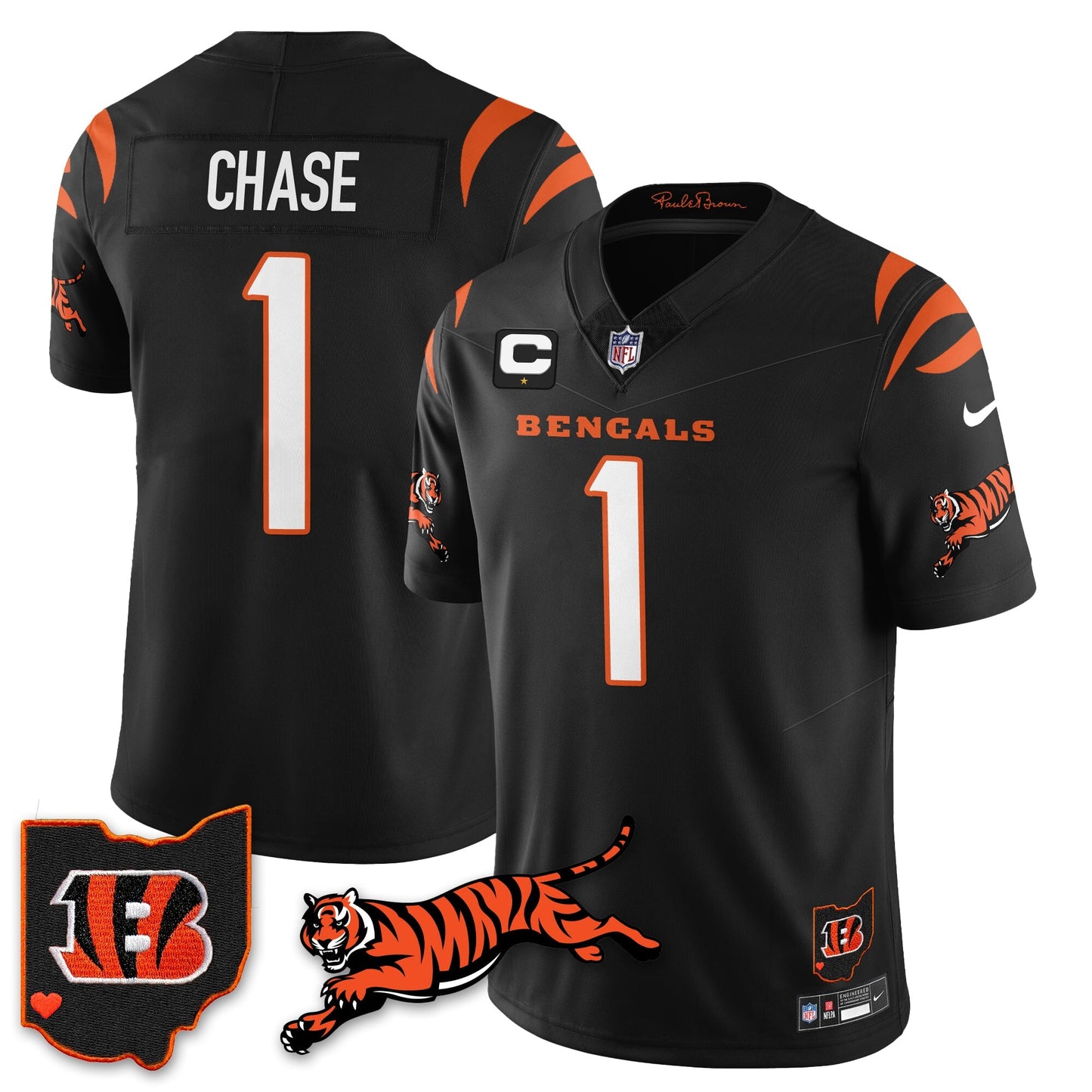 CIN Vapor F.U.S.E. Limited Jersey N1 - All Stitched-DTD