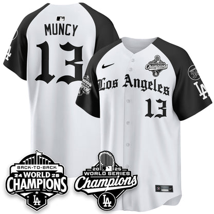 LAD 2025 World Series Champions Vapor Premier Limited Jersey - LA Gothic Edition - All Stitched-DTD