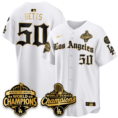LAD 2025 World Series Champions Vapor Premier Limited Jersey - LA Gothic Edition - All Stitched-DTD