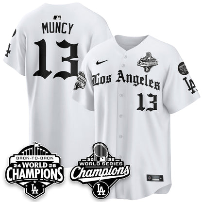 LAD 2025 World Series Champions Vapor Premier Limited Jersey - LA Gothic Edition - All Stitched-DTD