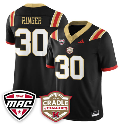 Miami RedHawks Football "Cradle of Coaches" Vapor Limited Jersey - All Stitched-DTD