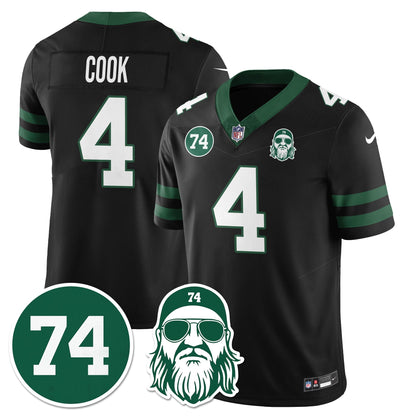 NYJ Vapor Limited Jersey - Nick Mangold Patch - All Stitched-DTD