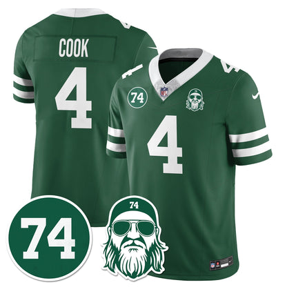 NYJ Vapor Limited Jersey - Nick Mangold Patch - All Stitched-DTD