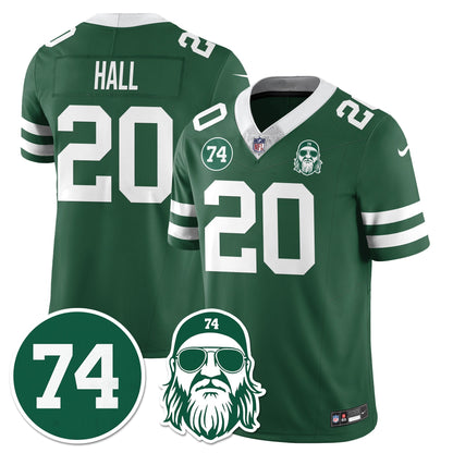 NYJ Vapor Limited Jersey - Nick Mangold Patch - All Stitched-DTD