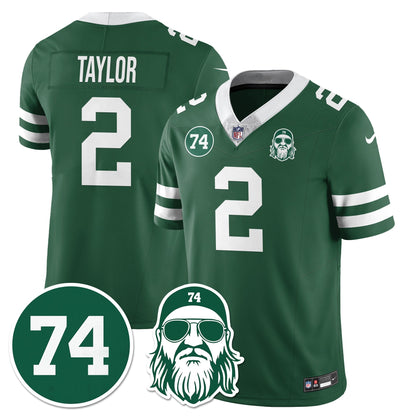 NYJ Vapor Limited Jersey - Nick Mangold Patch - All Stitched-DTD
