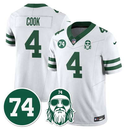 NYJ Vapor Limited Jersey - Nick Mangold Patch - All Stitched-DTD