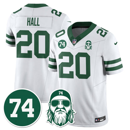 NYJ Vapor Limited Jersey - Nick Mangold Patch - All Stitched-DTD