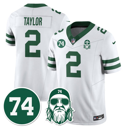 NYJ Vapor Limited Jersey - Nick Mangold Patch - All Stitched-DTD