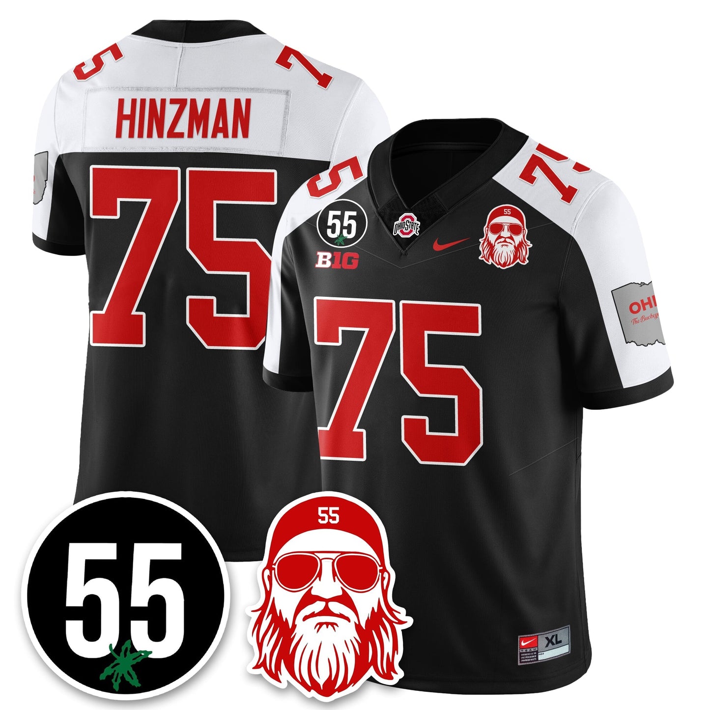 OSU Vapor Limited Jersey - Nick Mangold Patch - All Stitched-DTD