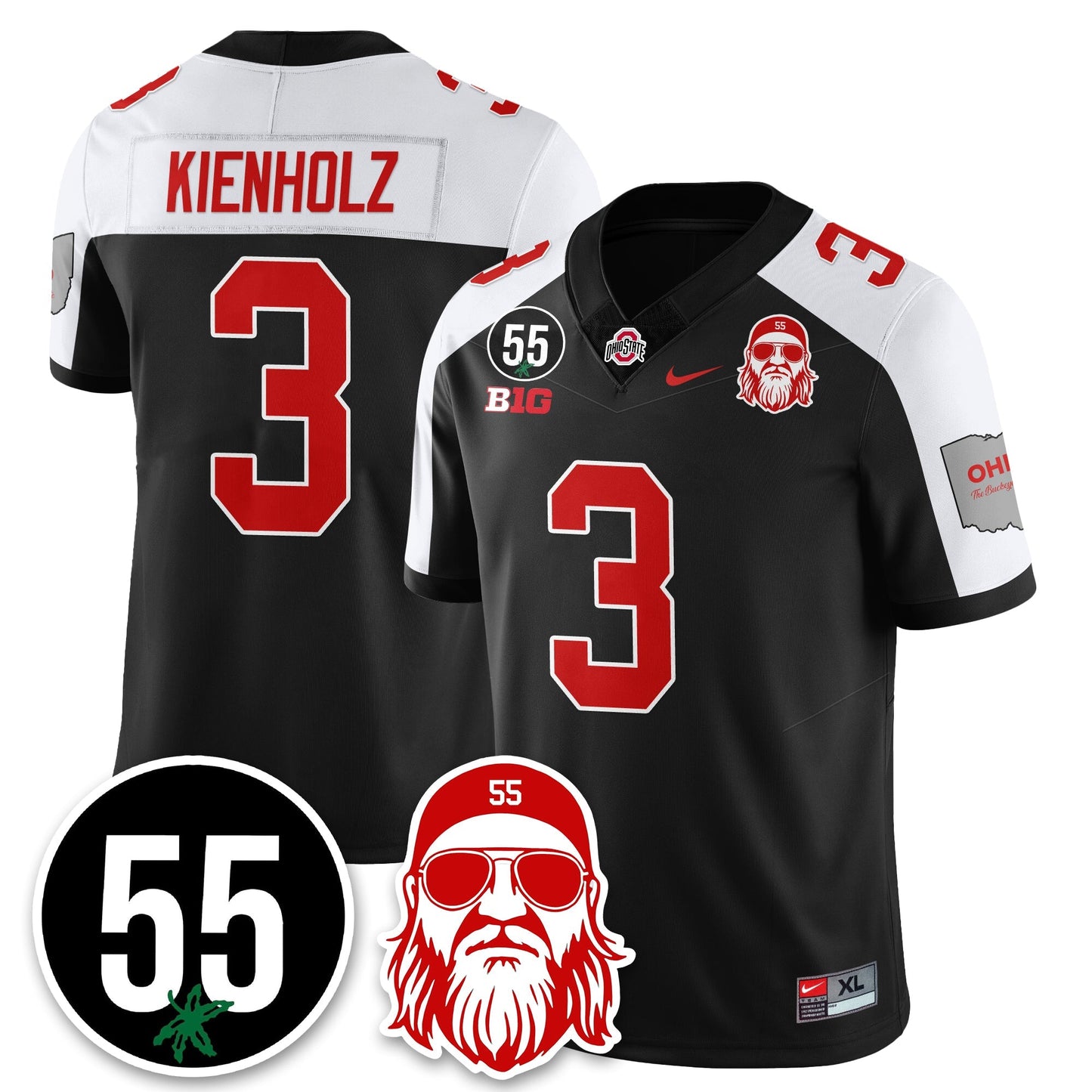 OSU Vapor Limited Jersey - Nick Mangold Patch - All Stitched-DTD