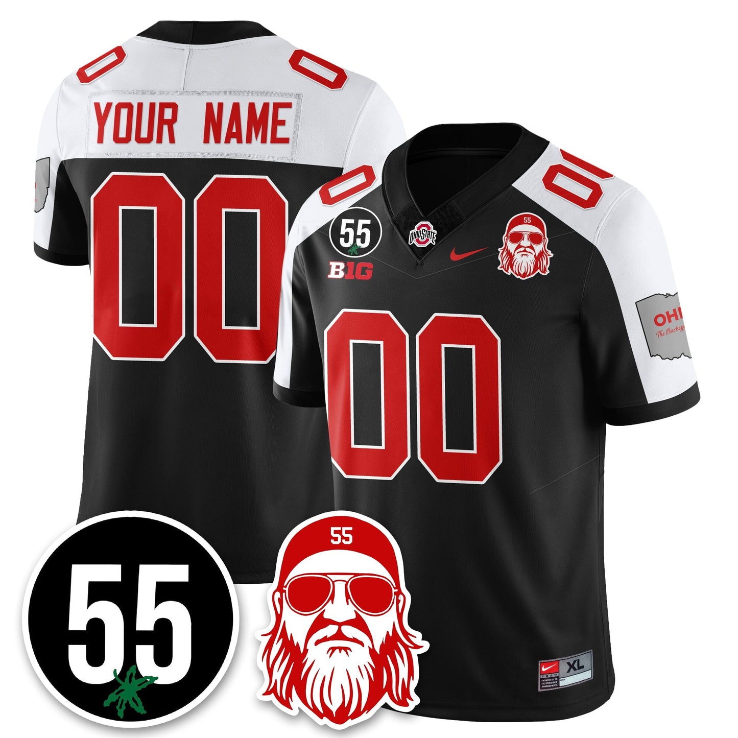 OSU Vapor Limited Jersey - Nick Mangold Patch - All Stitched-DTD