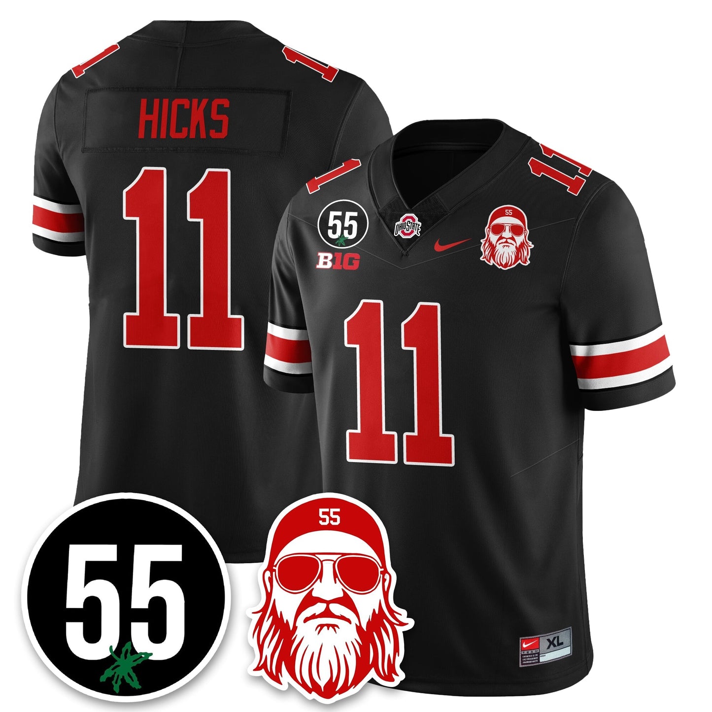 OSU Vapor Limited Jersey - Nick Mangold Patch - All Stitched-DTD