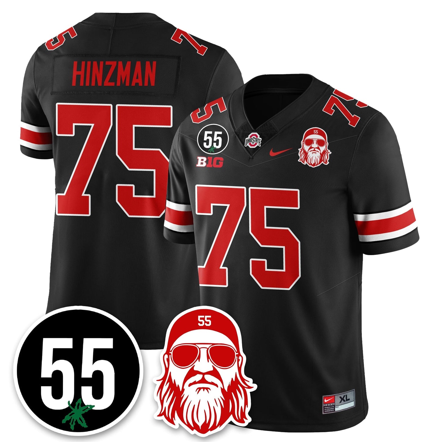 OSU Vapor Limited Jersey - Nick Mangold Patch - All Stitched-DTD