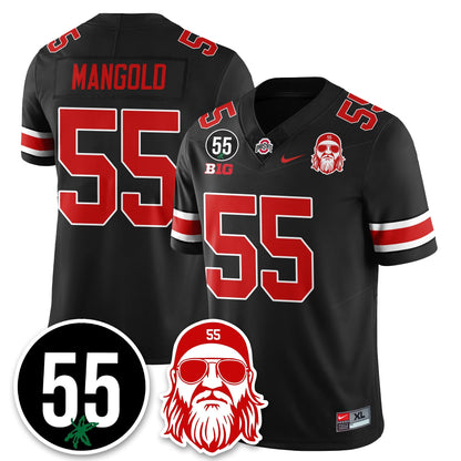OSU Vapor Limited Jersey - Nick Mangold Patch - All Stitched-DTD
