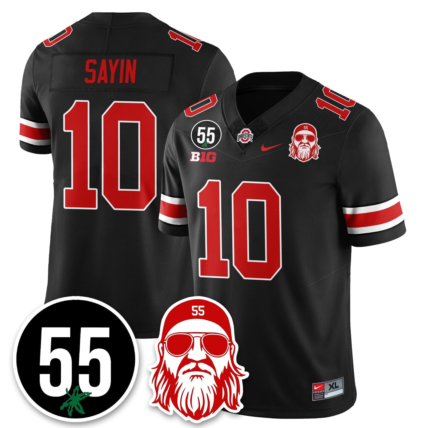 OSU Vapor Limited Jersey - Nick Mangold Patch - All Stitched-DTD
