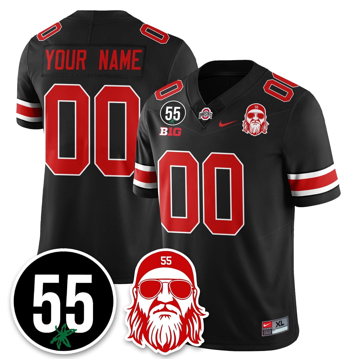 OSU Vapor Limited Jersey - Nick Mangold Patch - All Stitched-DTD