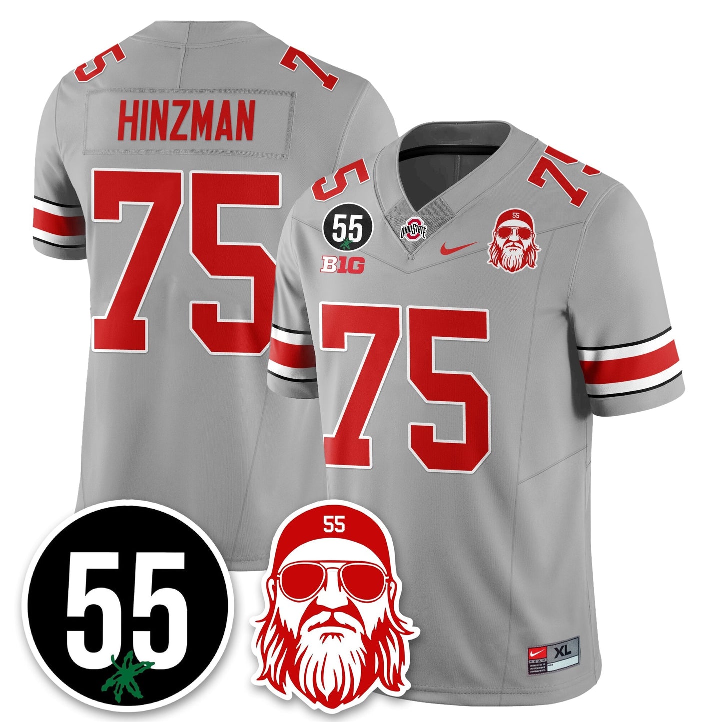 OSU Vapor Limited Jersey - Nick Mangold Patch - All Stitched-DTD