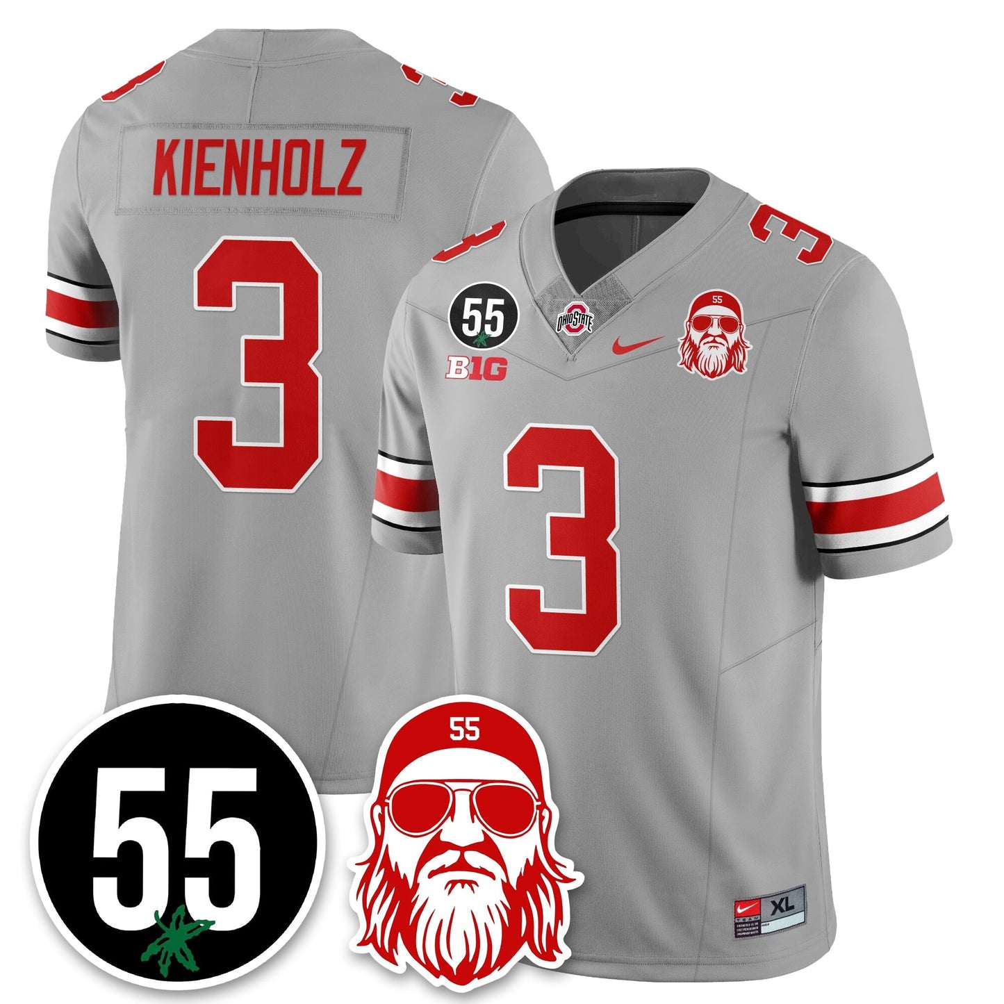 OSU Vapor Limited Jersey - Nick Mangold Patch - All Stitched-DTD