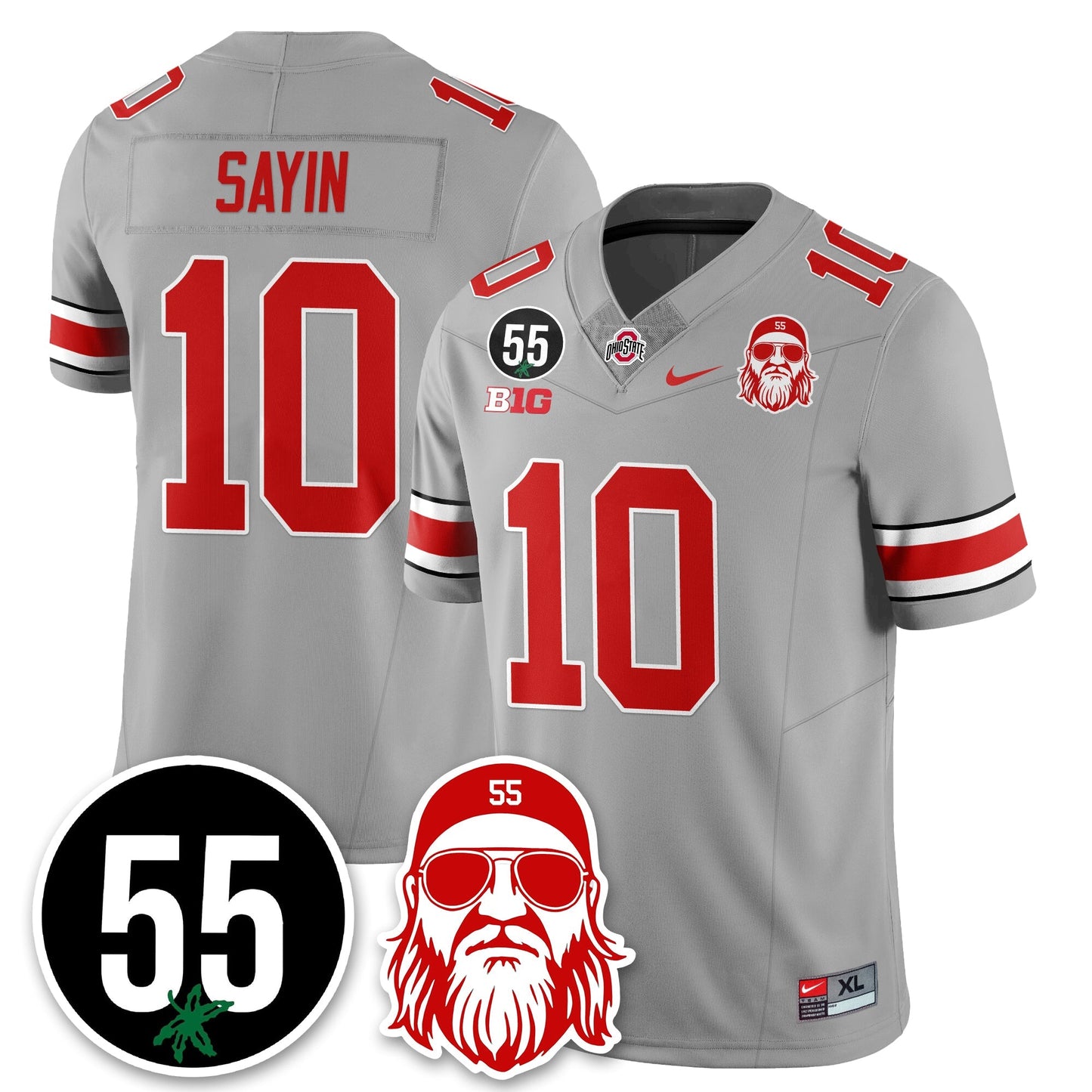 OSU Vapor Limited Jersey - Nick Mangold Patch - All Stitched-DTD