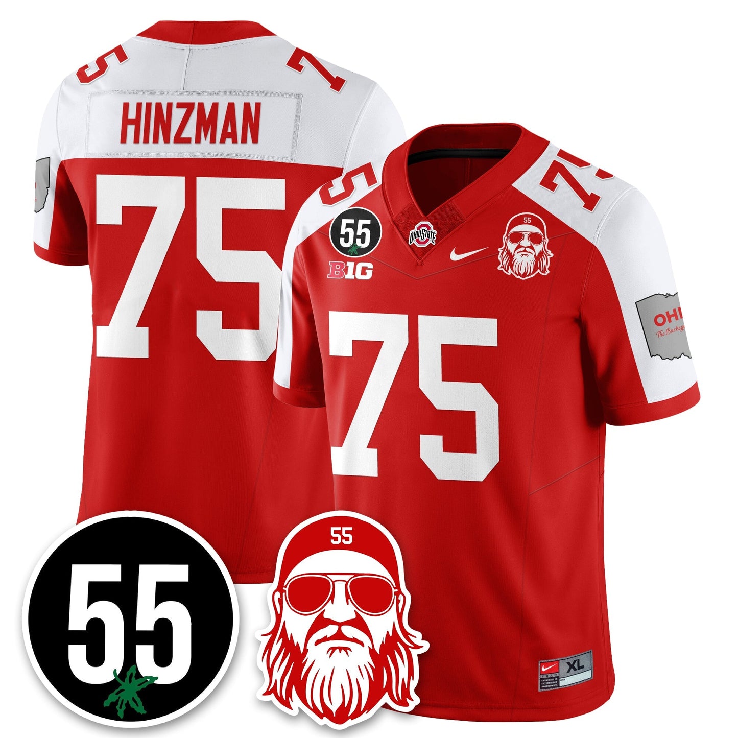 OSU Vapor Limited Jersey - Nick Mangold Patch - All Stitched-DTD