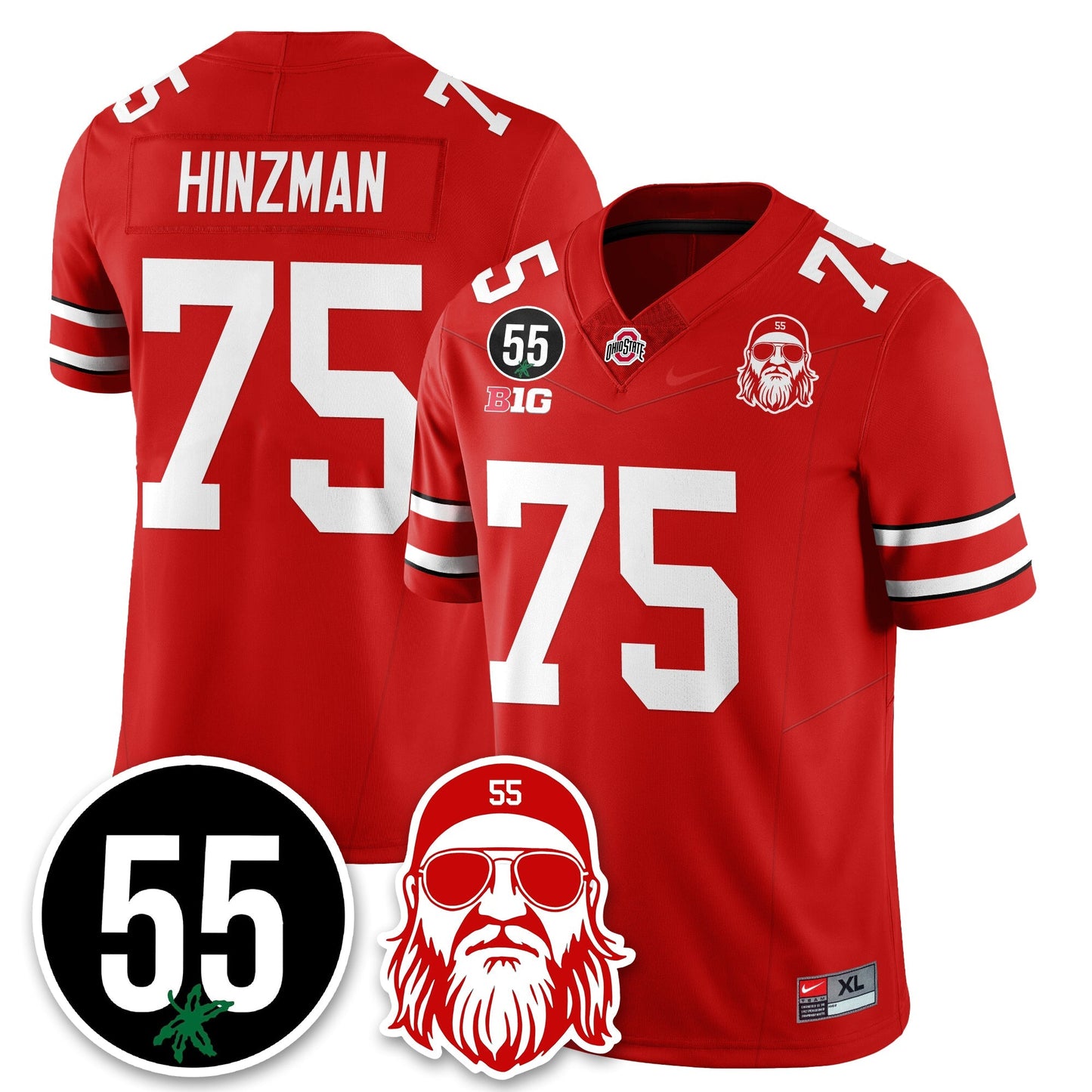 OSU Vapor Limited Jersey - Nick Mangold Patch - All Stitched-DTD