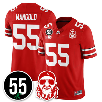 OSU Vapor Limited Jersey - Nick Mangold Patch - All Stitched-DTD