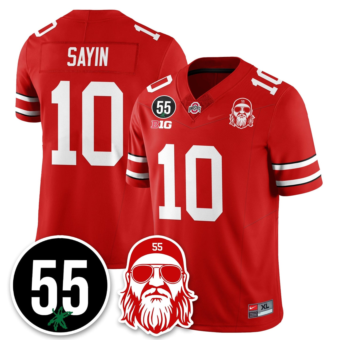 OSU Vapor Limited Jersey - Nick Mangold Patch - All Stitched-DTD