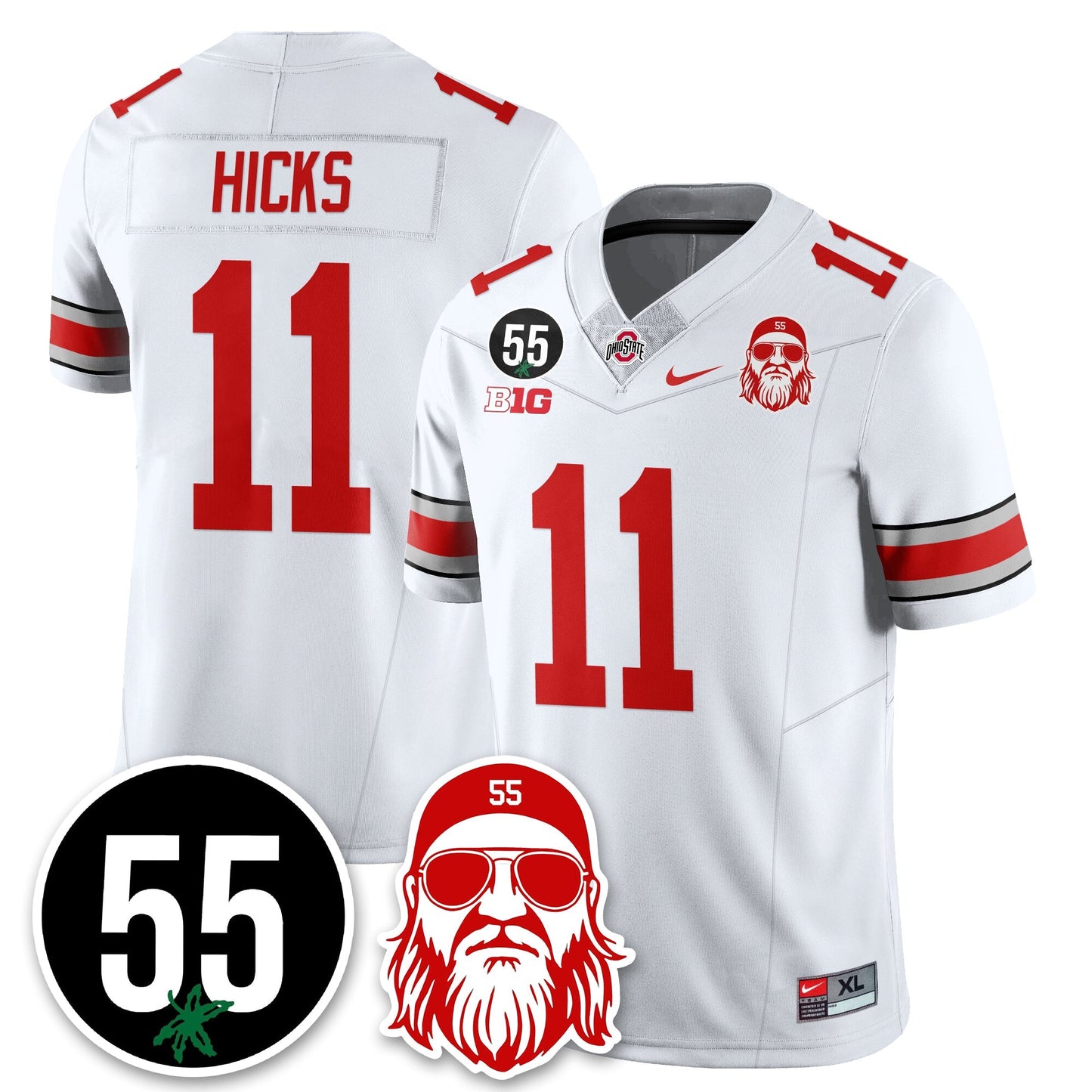 OSU Vapor Limited Jersey - Nick Mangold Patch - All Stitched-DTD