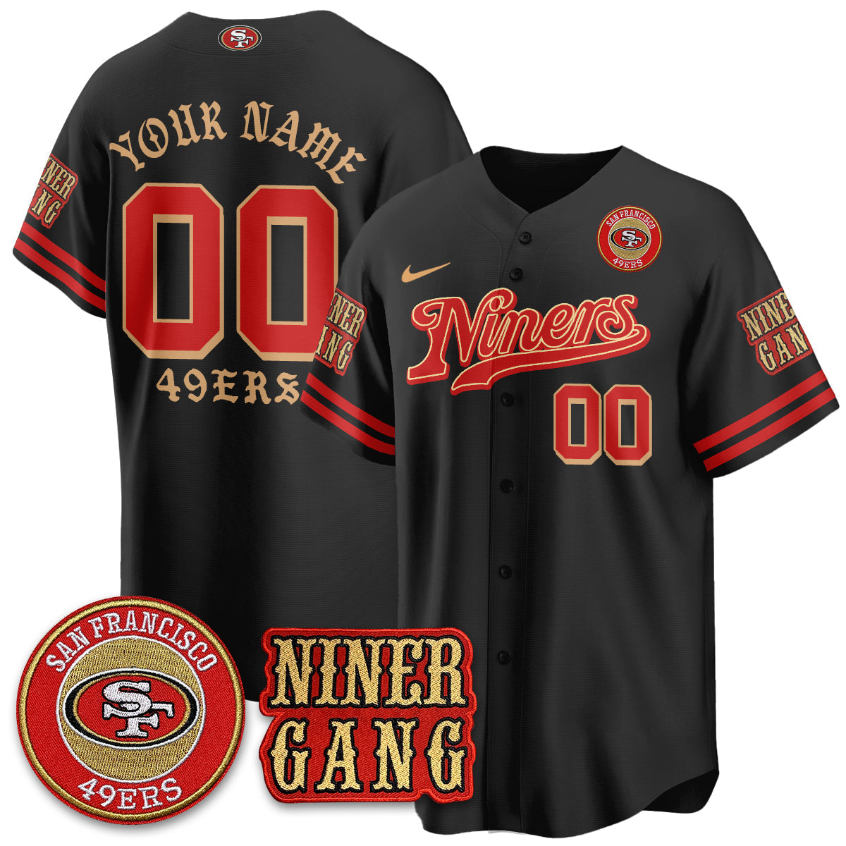 SF Born x Raised Baseball Jersey - All Stitched-DTD