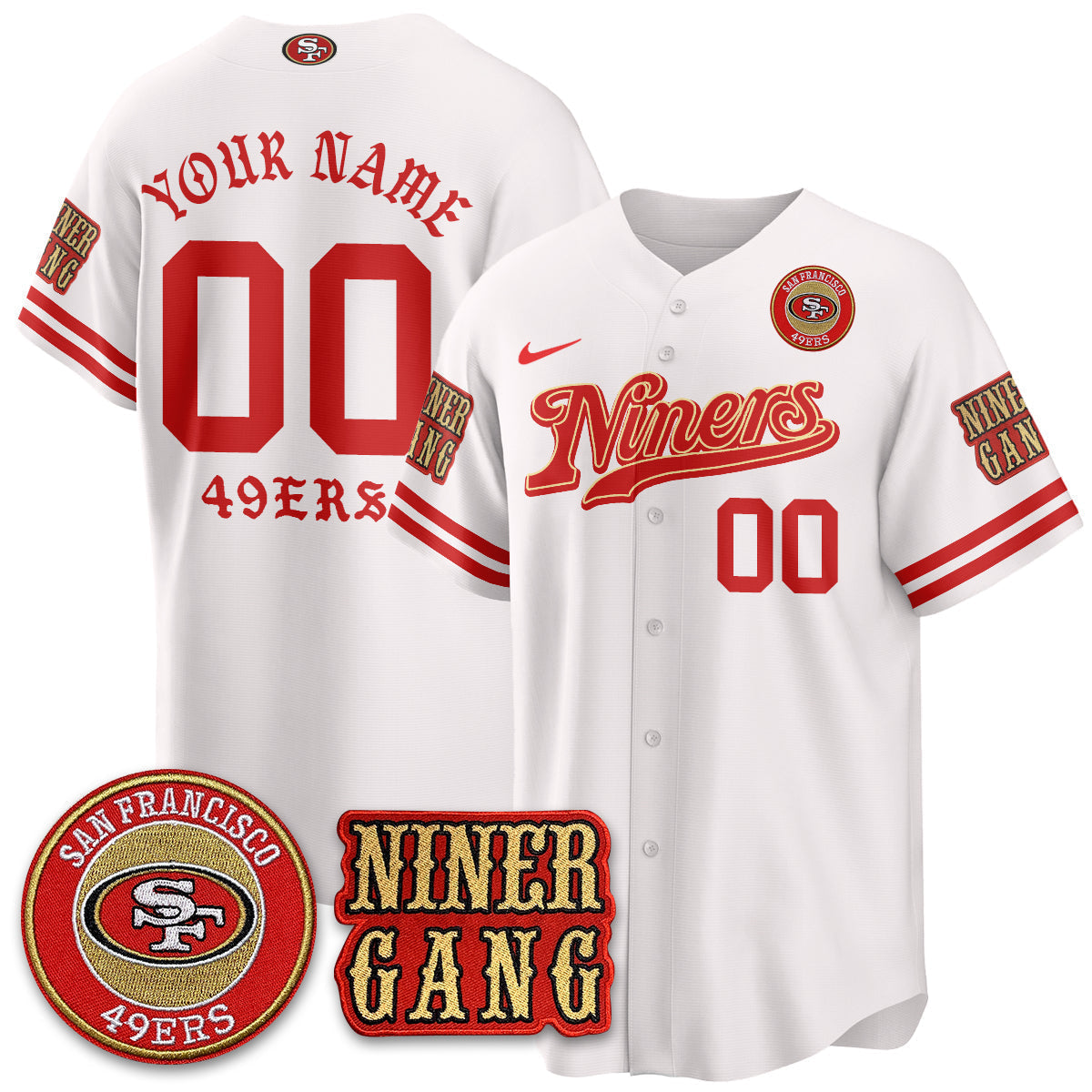 SF Born x Raised Baseball Custom Jersey - All Stitched-DTD