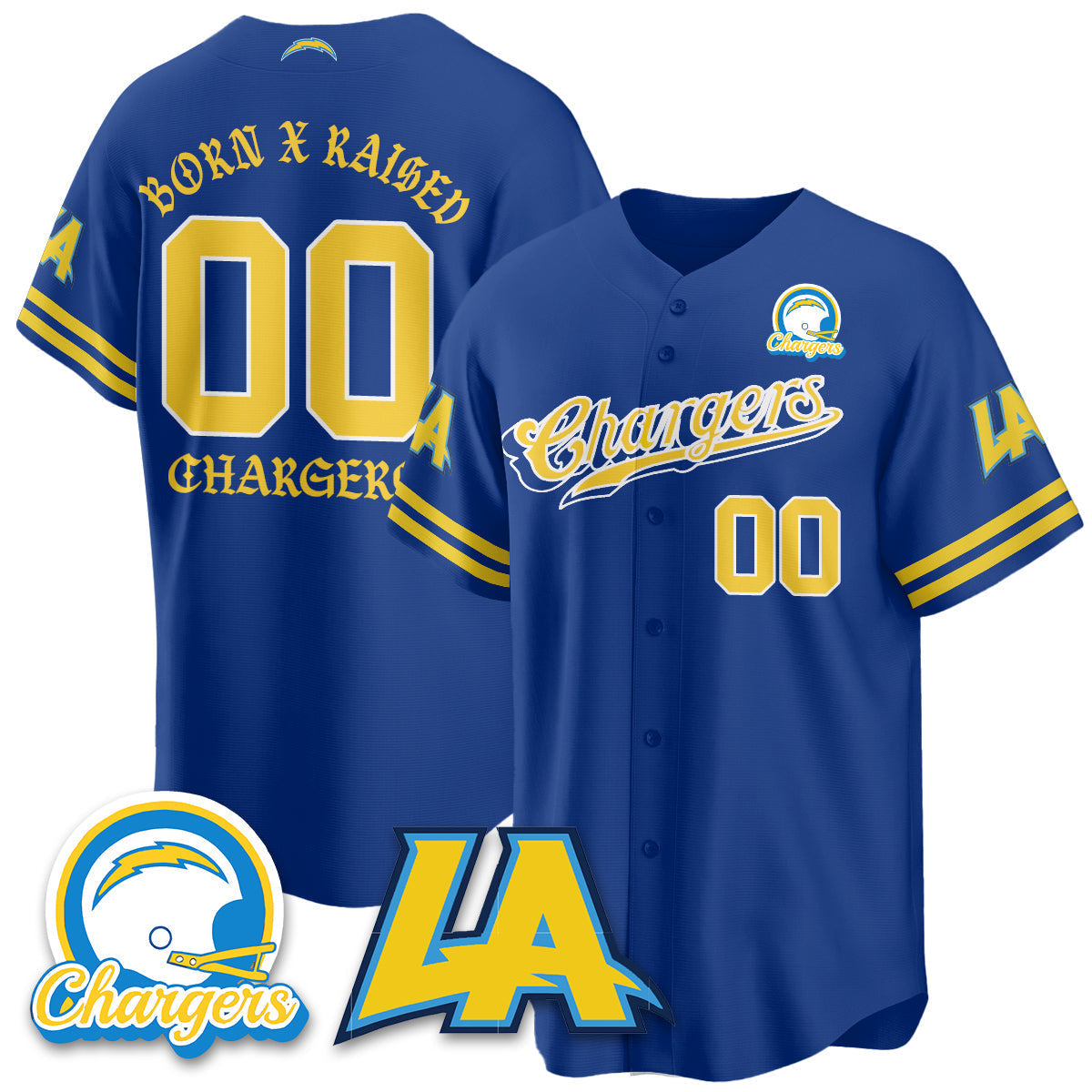 LVG Born x Raised Baseball Jersey - All Stitched-DTD