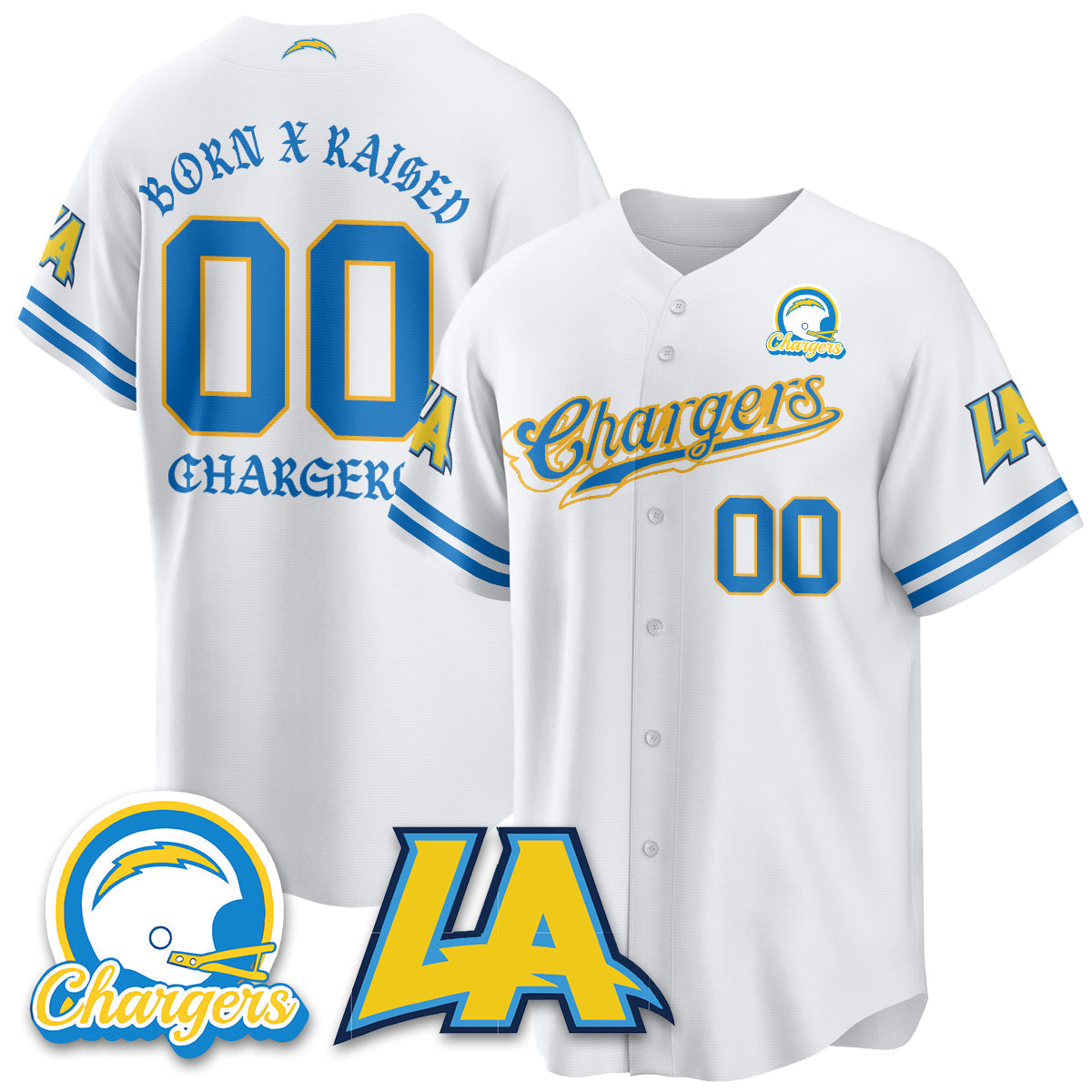 LVG Born x Raised Baseball Jersey - All Stitched-DTD