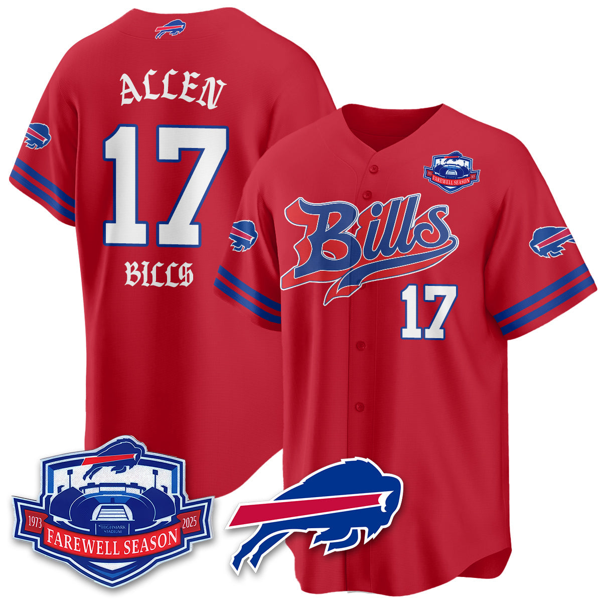 BUF Born x Raised Baseball Jersey - All Stitched-DTD