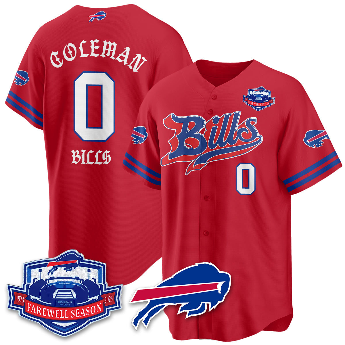BUF Born x Raised Baseball Jersey - All Stitched-DTD