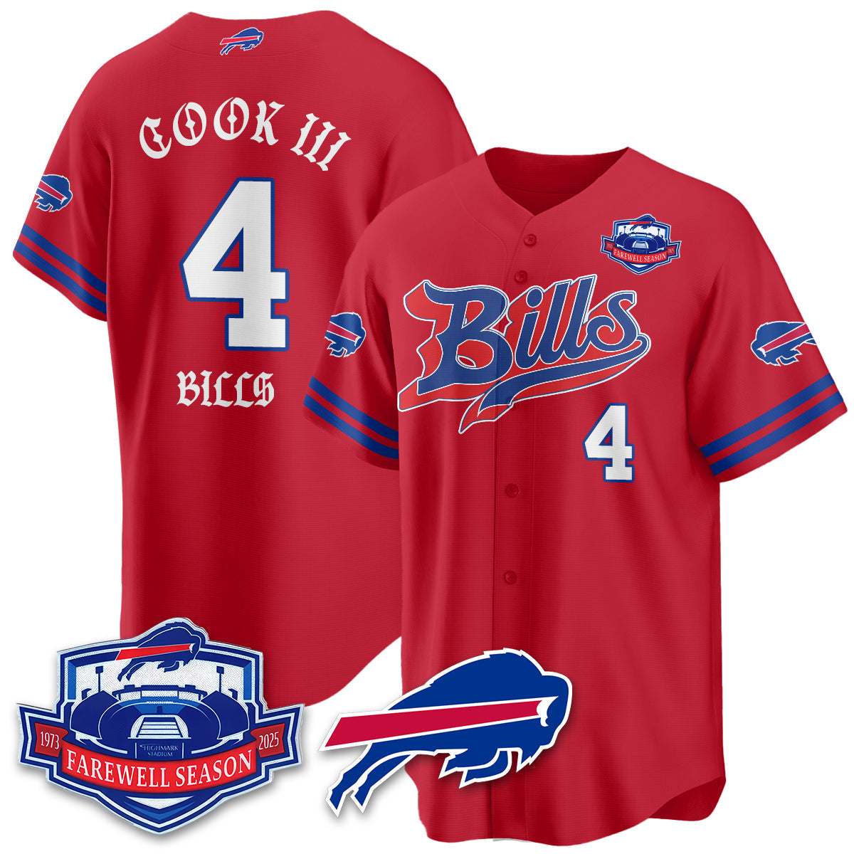 BUF Born x Raised Baseball Jersey - All Stitched-DTD
