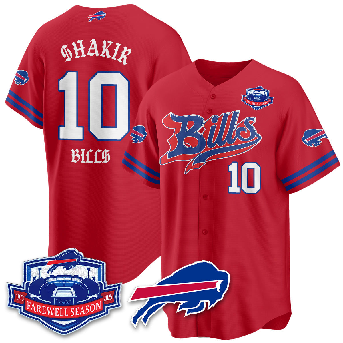 BUF Born x Raised Baseball Jersey - All Stitched-DTD
