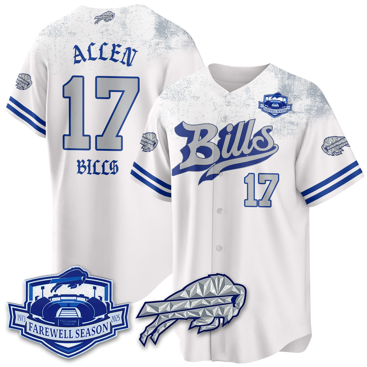 BUF Born x Raised Baseball Jersey - All Stitched-DTD