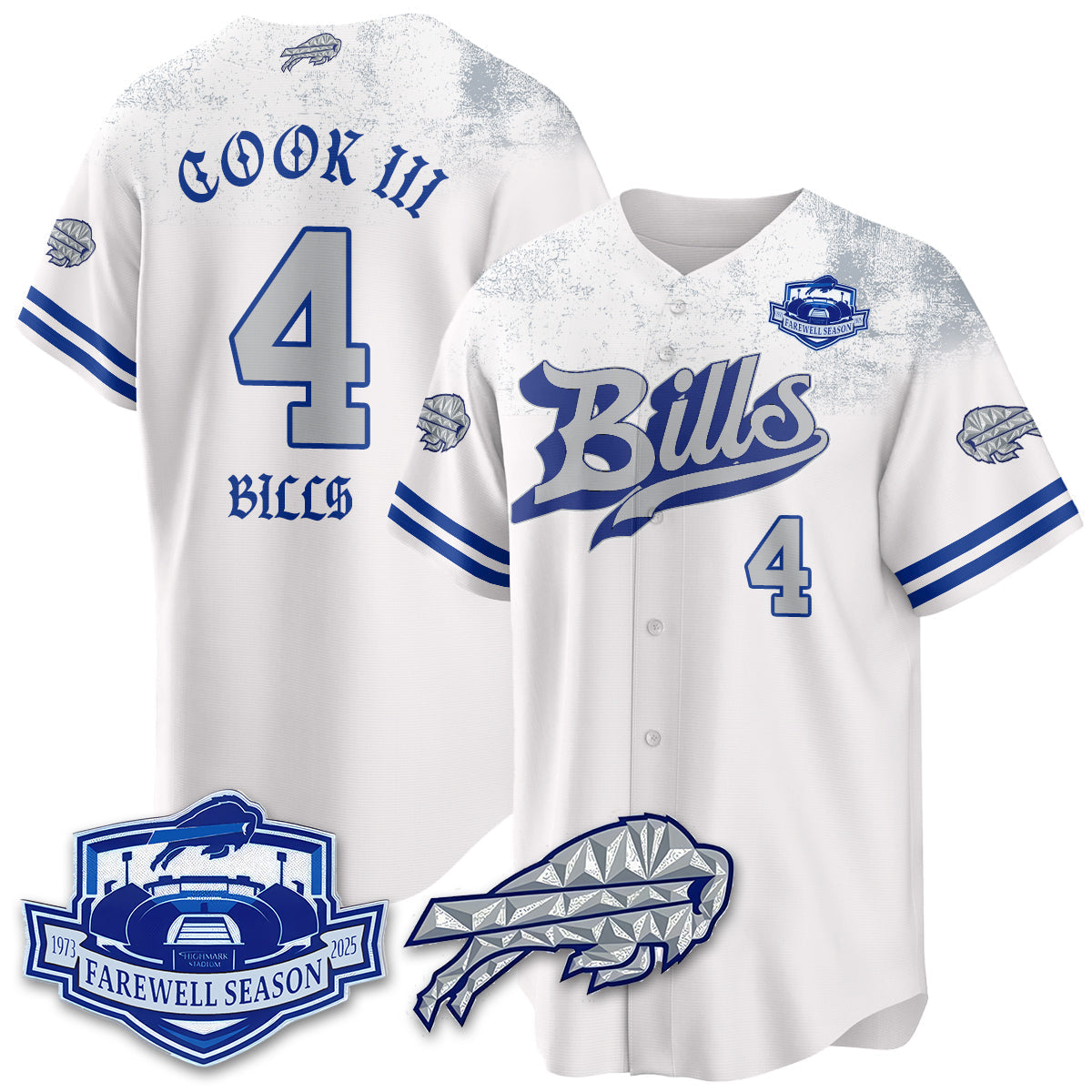 BUF Born x Raised Baseball Jersey - All Stitched-DTD