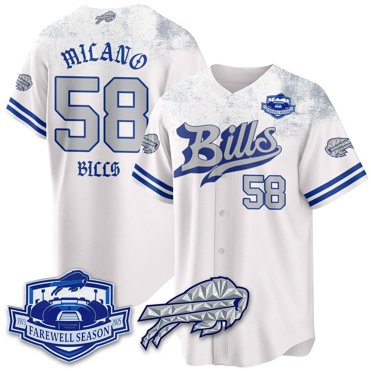 BUF Born x Raised Baseball Jersey - All Stitched-DTD