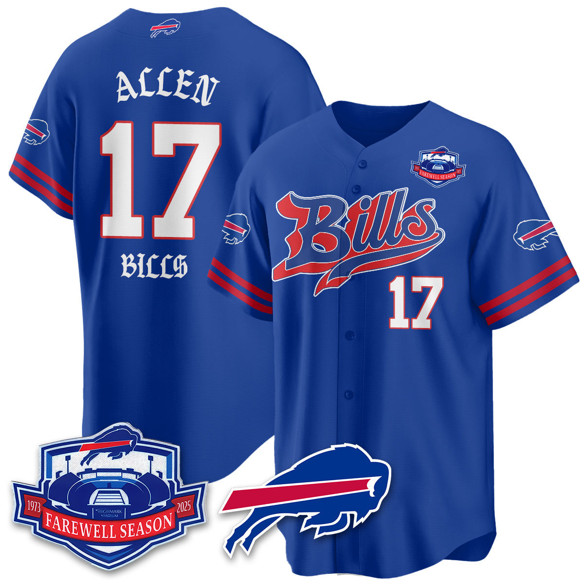 BUF Born x Raised Baseball Jersey - All Stitched-DTD