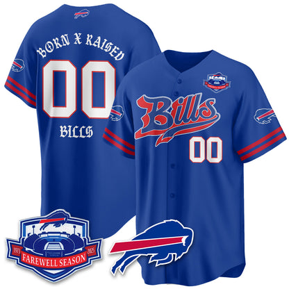 BUF Born x Raised Baseball Jersey - All Stitched-DTD