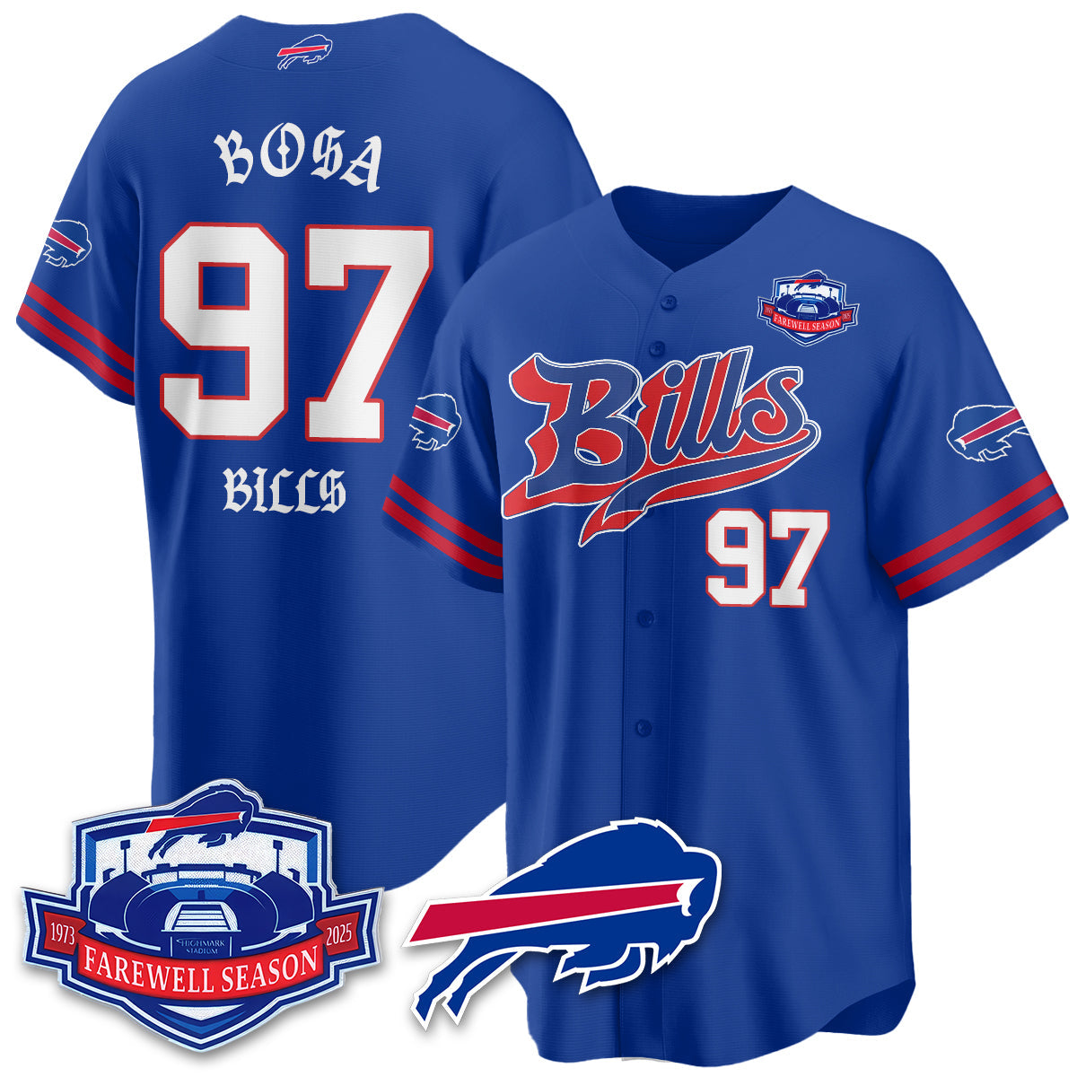 BUF Born x Raised Baseball Jersey - All Stitched-DTD