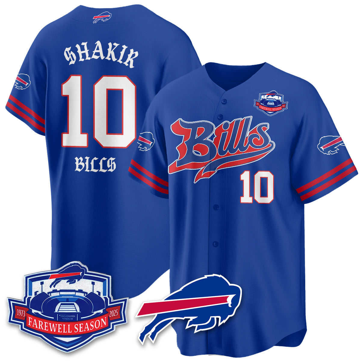 BUF Born x Raised Baseball Jersey - All Stitched-DTD