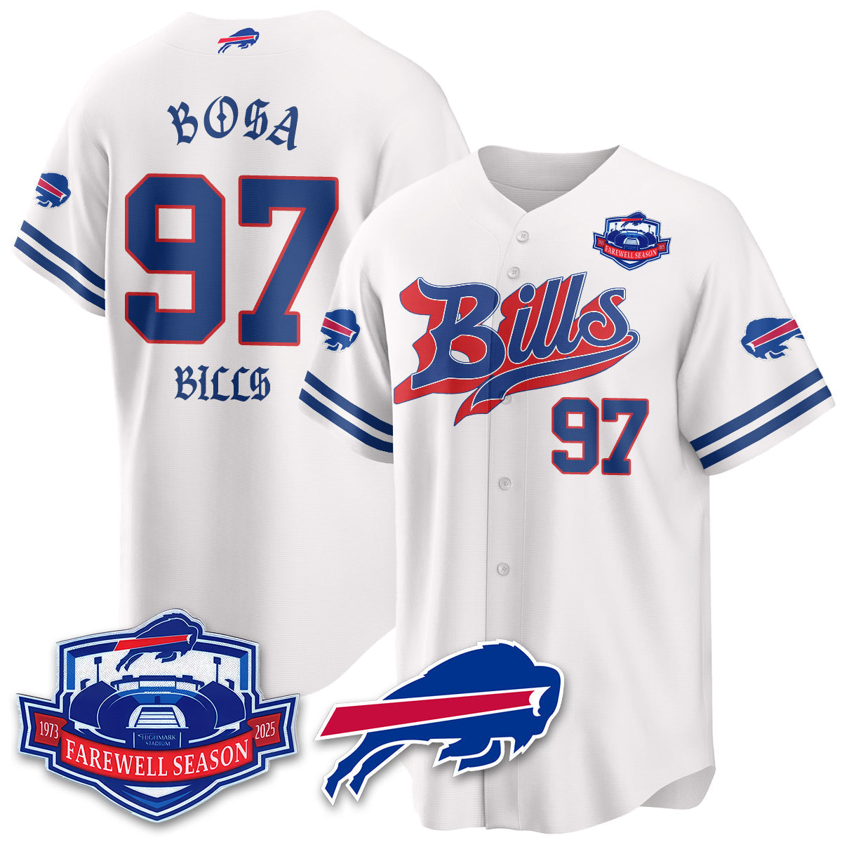 BUF Born x Raised Baseball Jersey - All Stitched-DTD