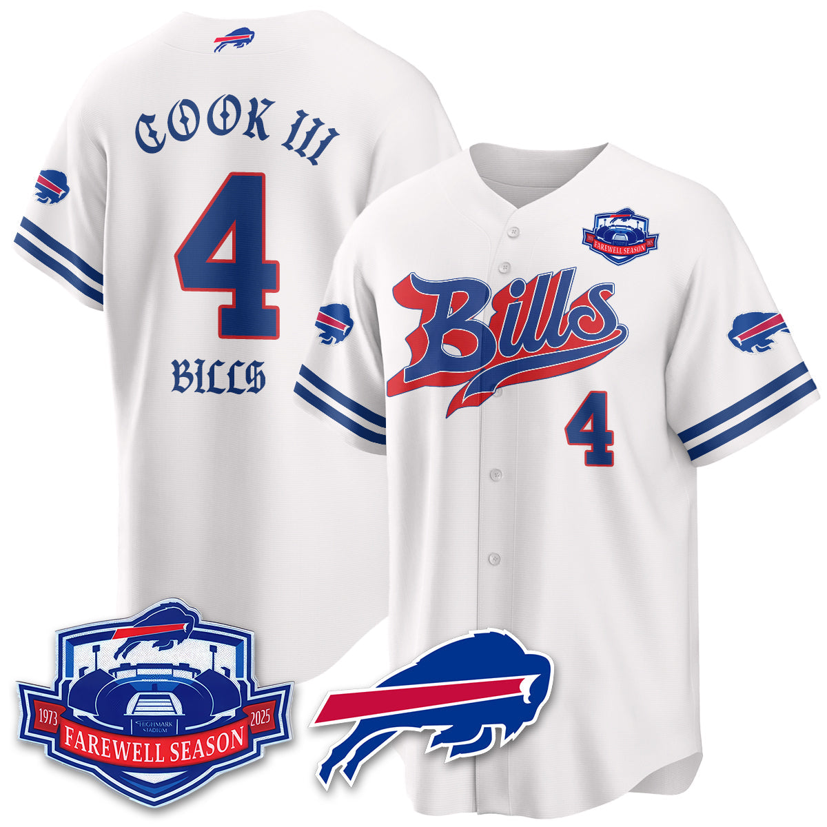 BUF Born x Raised Baseball Jersey - All Stitched-DTD