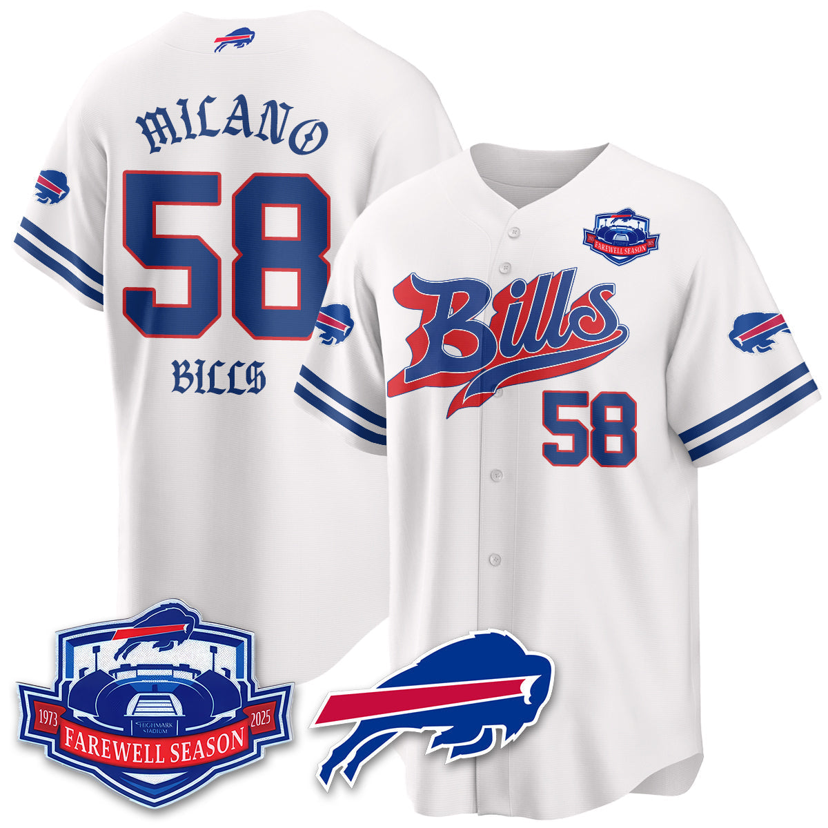 BUF Born x Raised Baseball Jersey - All Stitched-DTD