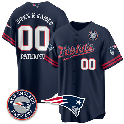 NE Born x Raised Baseball Jersey - All Stitched-DTD