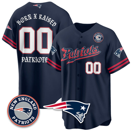 NE Born x Raised Baseball Jersey - All Stitched-DTD