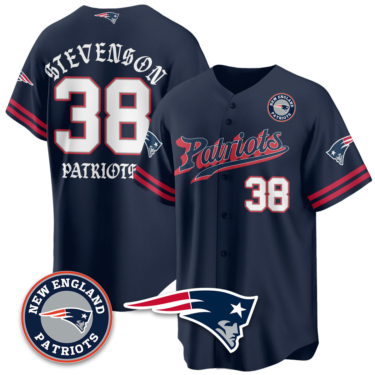 NE Born x Raised Baseball Jersey - All Stitched-DTD
